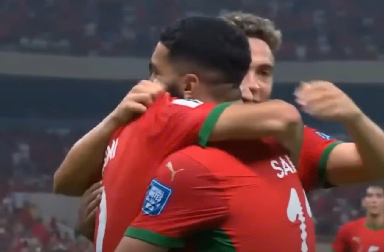 모로코 대표팀 2026 월드컵 출전권 획득. 비디오 캡처 사진