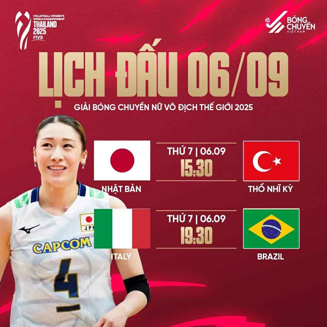 Semi-final matches at the 2025 World Volleyball Championship. Photo: BCVN