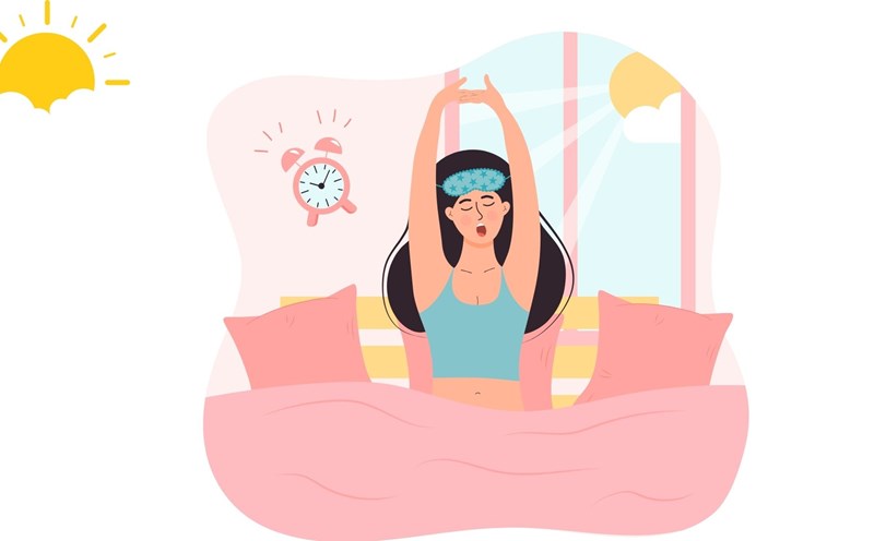 Maintaining healthy habits will help you sleep well. Graphics: Minh Hoang
