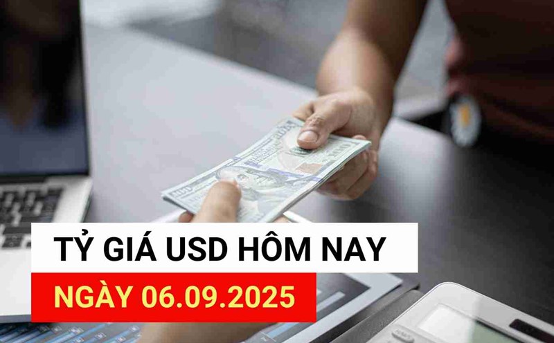 USD exchange rate today 6.9.2025.