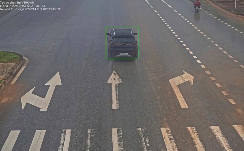 6 cars have just been fined and fined for speeding and running red lights. Photo: Cao Bang Police