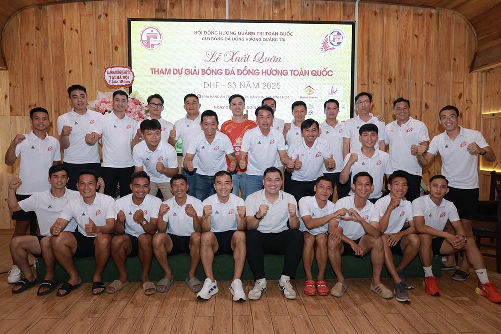 Dong huong Quang Tri ra mat luc luong, huong toi Giai dong huong toan quoc 2025. Anh: Duc Tieng