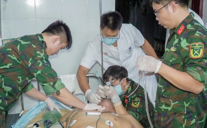 The patient was given timely emergency care by helicopter. Photo: Provided by the hospital