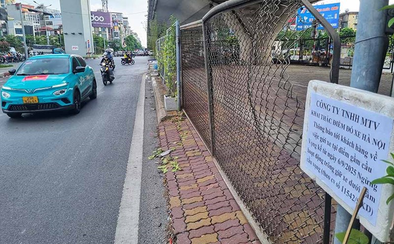 On September 6, the parking lot under the Nga Tu Vong overpass was announced to have stopped operating.