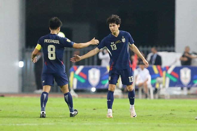 Tuyen Thai Lan co loi the san nha khi dau tuyen Iraq tai chung ket King's Cup 2025. Anh: Thanh Vu