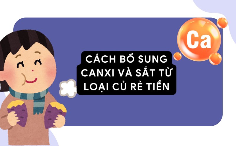 Eating sweet potatoes is not only rich in micronutrients but also a lot of calcium and iron. Graphic photo: Huong Son