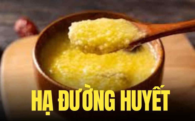 Millet porridge and straw mushrooms are rich in fiber and protein, creating a nutritious dish with a low glycemic index, helping to effectively control blood sugar levels and lower blood sugar. Graphics: Tra My