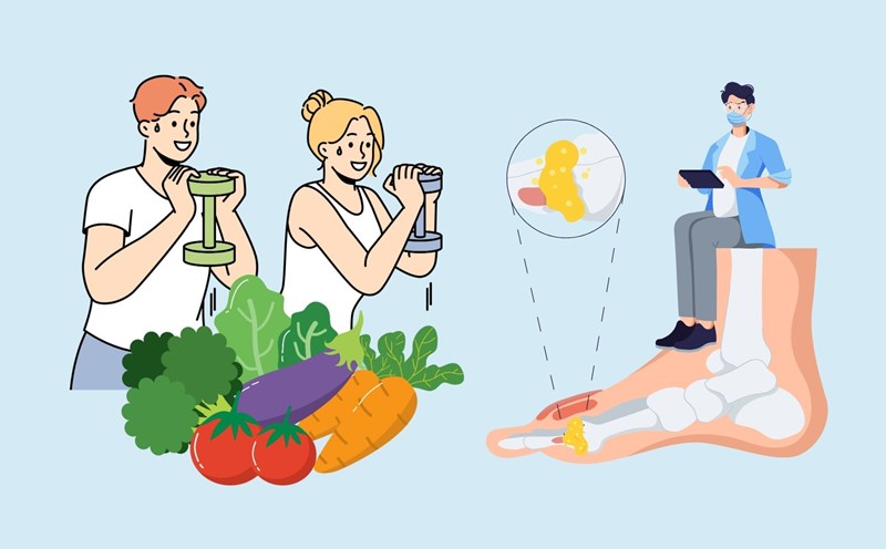 Maintain these 6 habits every day to reduce uric acid. Graphics: Linh Dan