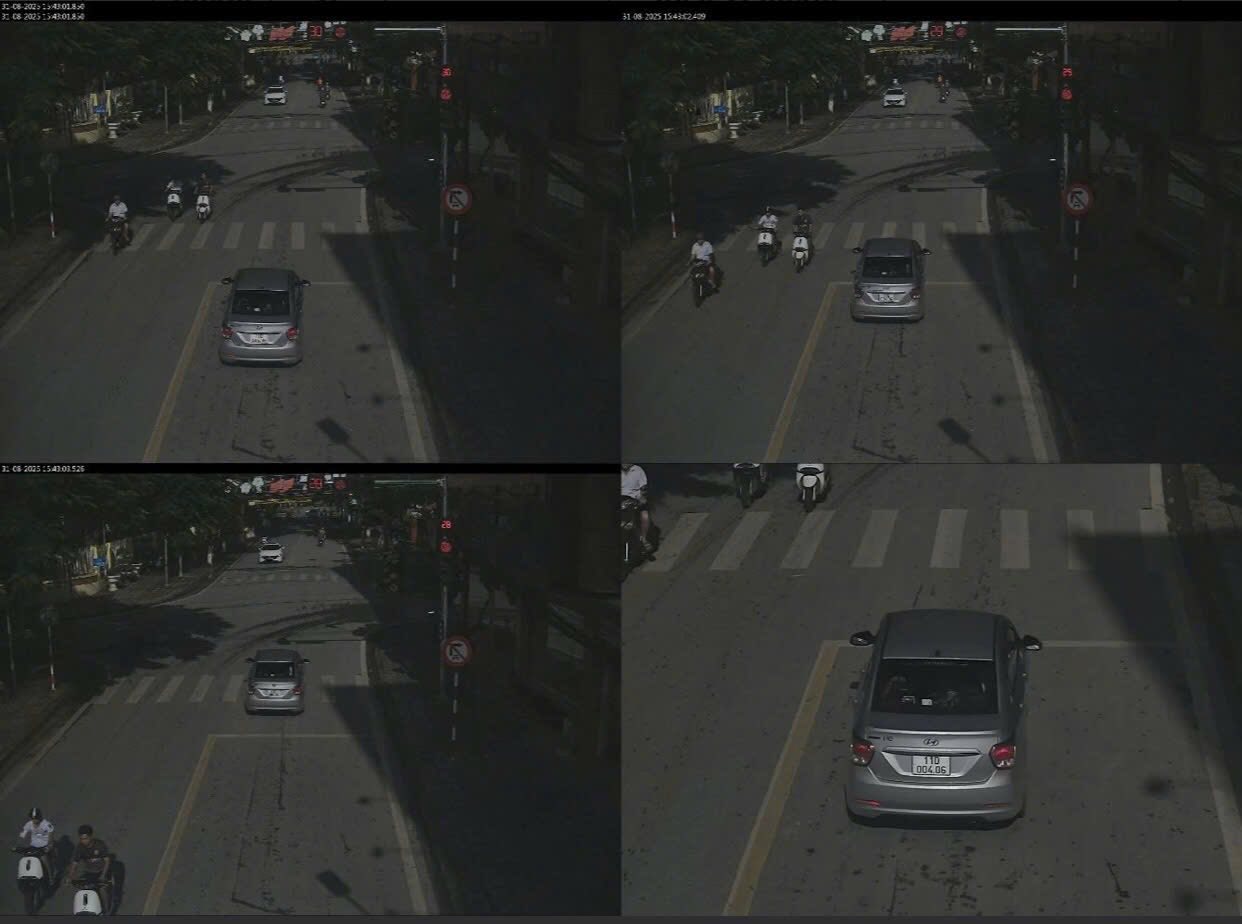 カオバンで冷たい罰金を科せられた車の所有者。写真:カオバン警察