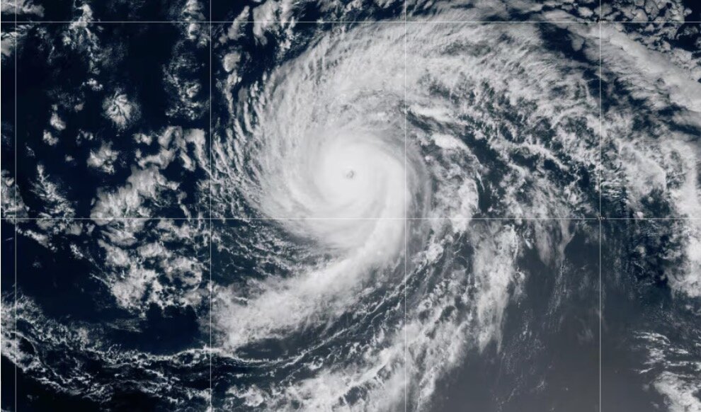 Tormenta tropical furiosa Kiko. Foto: NOAA