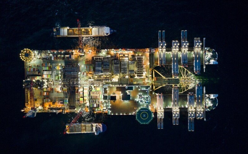 Nord Stream 2 gas pipeline under construction. Photo: Gazprom