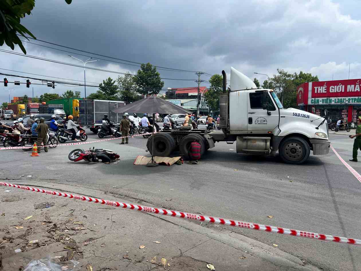 Scene of the accident. Photo: Dinh Trong