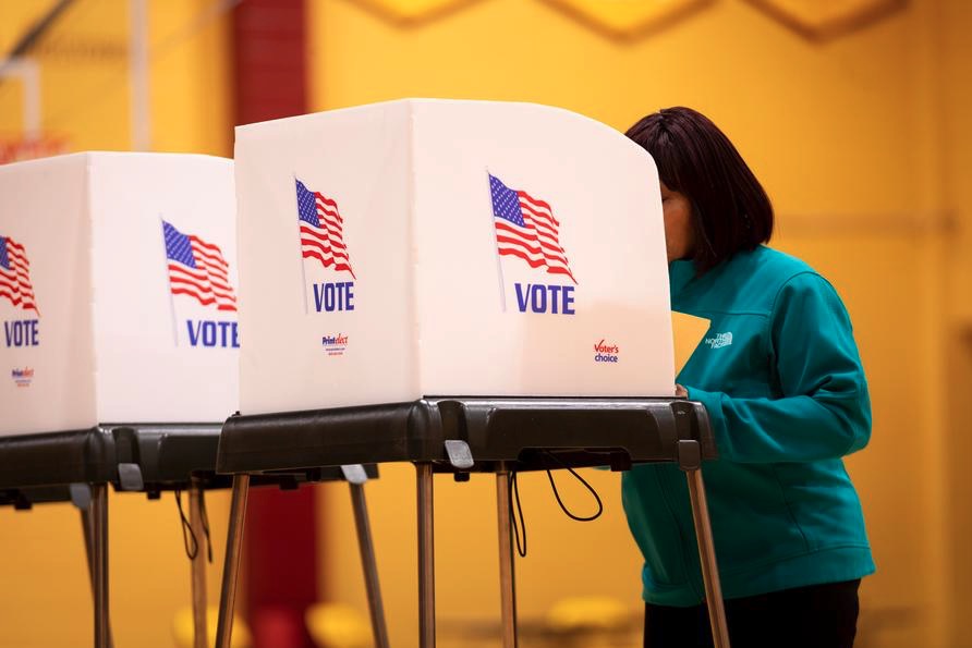 A vote in the 2024 presidential primary election in Petersburg, Virginia, US, on March 5, 2024. Photo: Xinhua