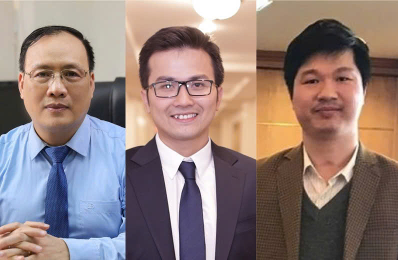 3 nha khoa hoc duoc xep hang cao trong top 10.000 the gioi. Tu trai qua phai: GS.TSKH Nguyen Dinh Duc, GS.TS Tran Xuan Bach va PGS.TS Le Hoang Son.