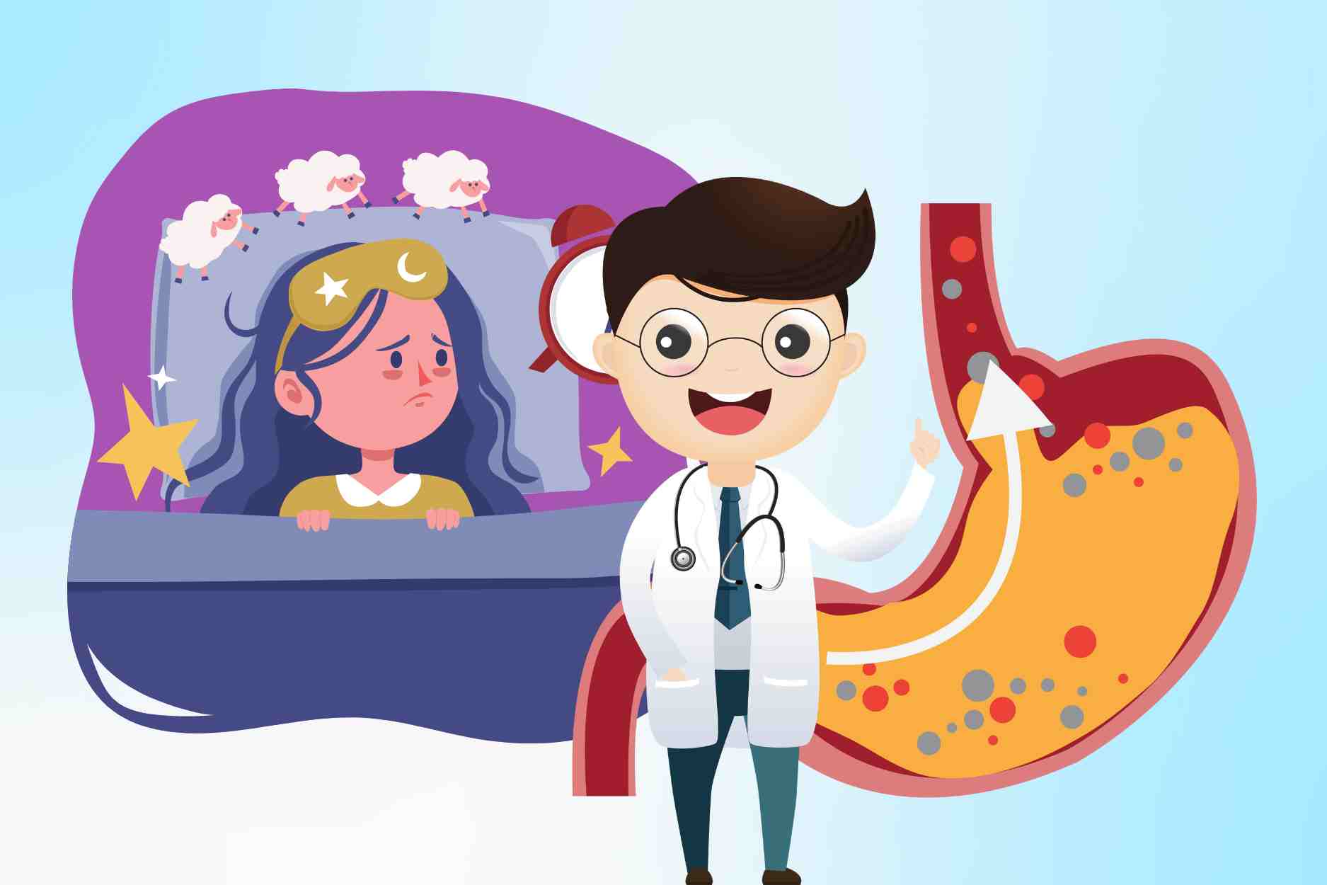 Factors that can increase the risk of insomnia due to gastric reflux