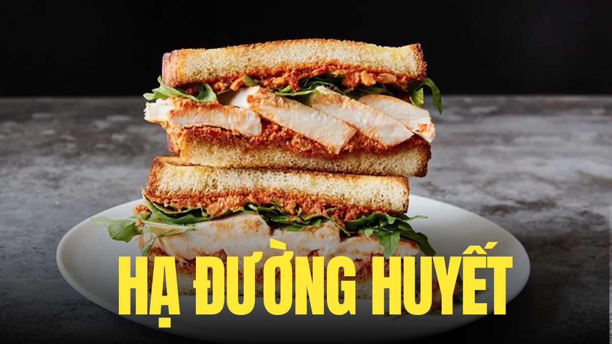 Sandwiches are not only delicious, but also balance whole grains, lean protein and green vegetables, making them an ideal choice to help maintain stable blood sugar, supporting lowering blood sugar. Graphics: Tra My