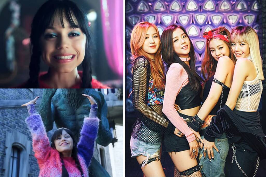 Actress Jenna Ortega danced to Blackpink's "Boombayah" in "Wednesday 2". Photo: Netflix, YG