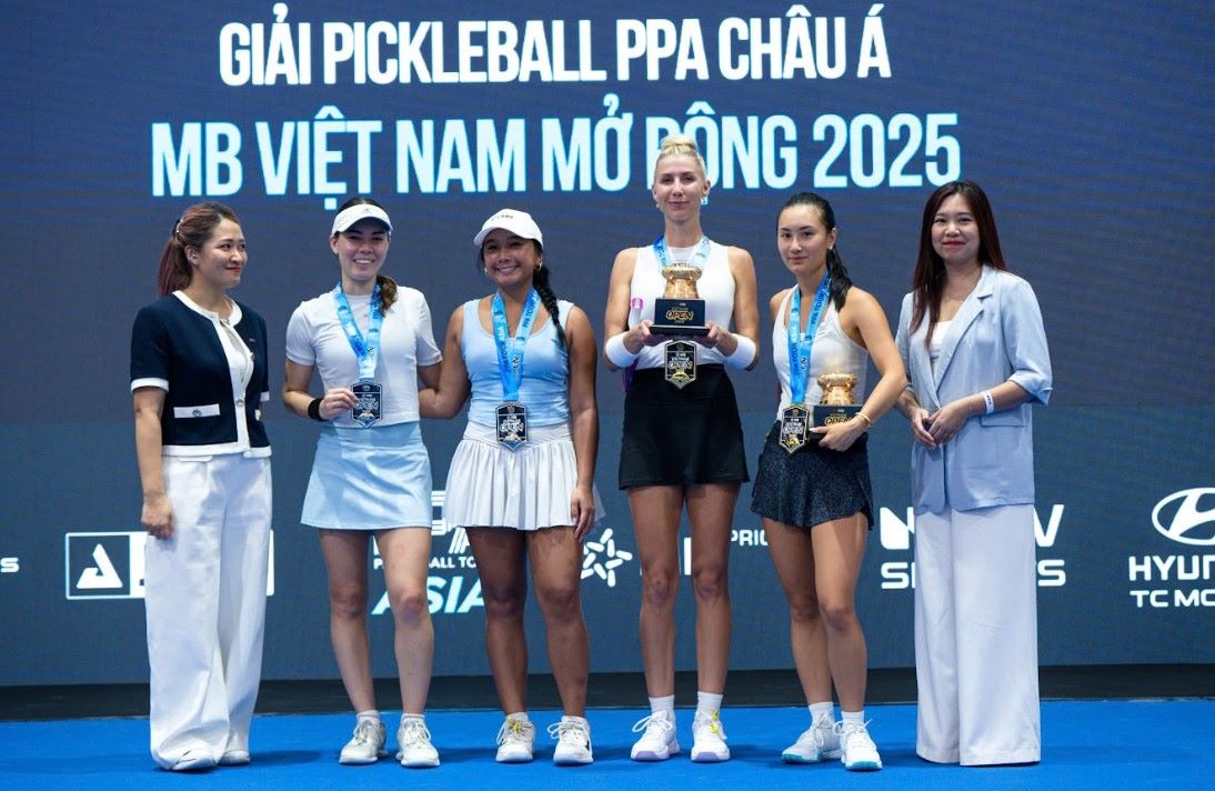 Giai pickleball PPA chau A – MB Viet Nam mo rong 2025 da ket thuc hom 7.9, voi nhieu dau an dang nho. Anh: New Sports