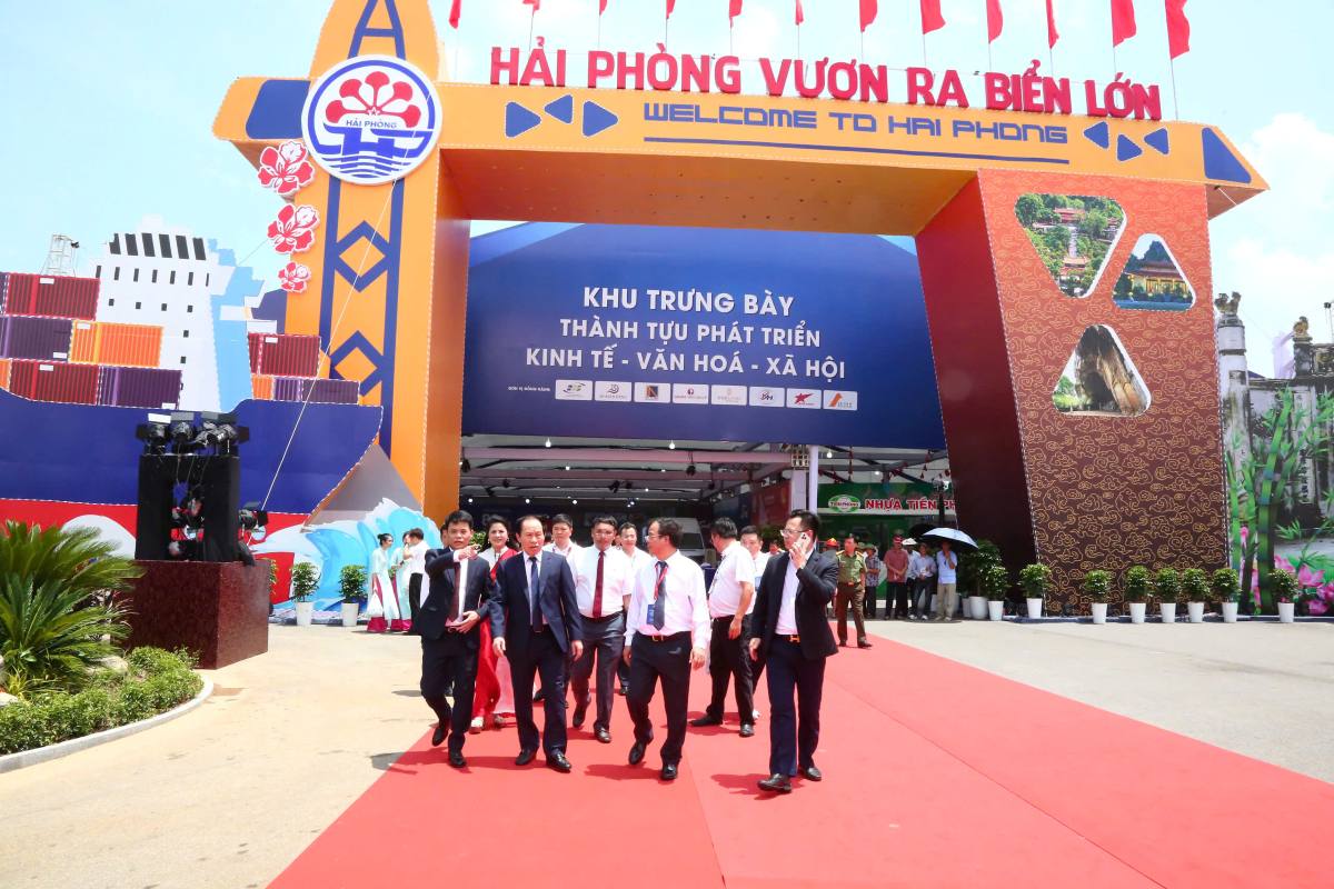 La zone d'exposition de Hai Phong City. Photo: Hai Phong E -Portal