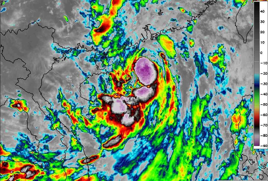 제7호 태풍 타파는 9월 8일 아침 광둥성에 상륙할 것으로 예상됩니다. 사진: Weathererds