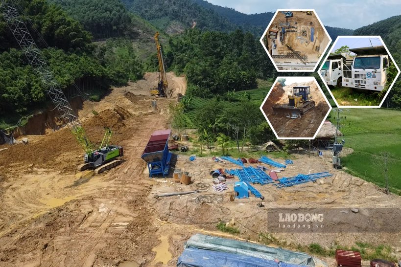 The trillion-dong expressway is at risk of being behind schedule due to land congestion. Photo: Dang Vu