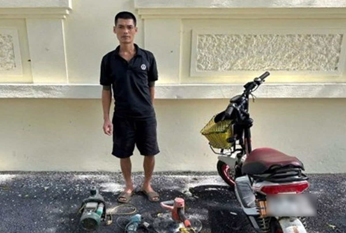 용의자 Le Anh Tuan. 사진: Ninh Binh 지방 경찰