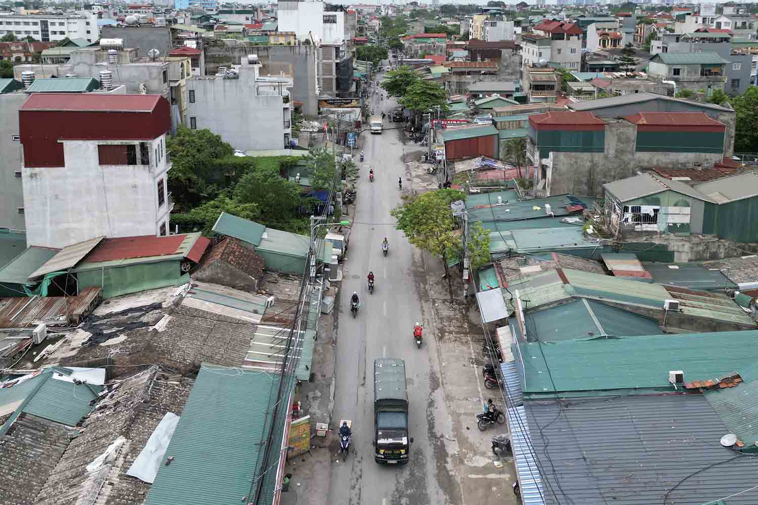 La situation actuelle de Tang Linh Nam (Hanoi). Photo: vague