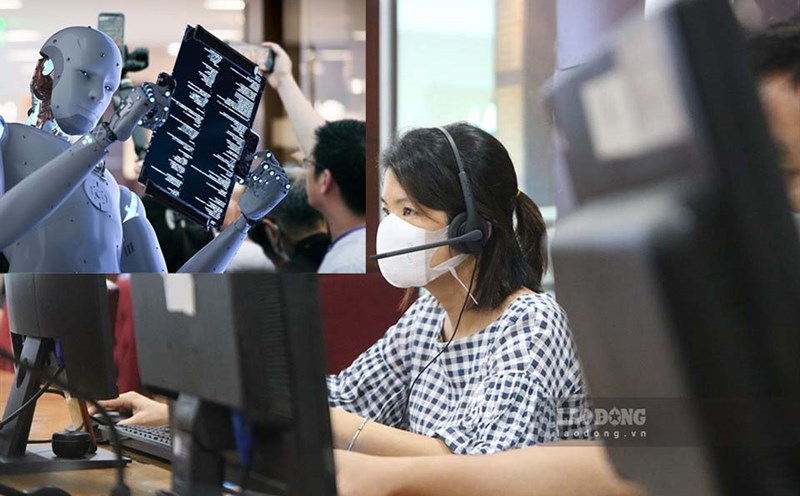 AI helps the work of being on duty at the switchboard to reduce pressure, but it is still difficult to completely replace humans. Graphics: Cat Tien