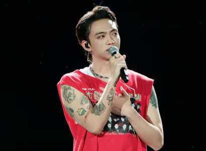 Soobin Hoàng Sơn trong concert cuối của "Anh trai vượt ngàn chông gai". Ảnh: Nhà tổ chức cung cấp