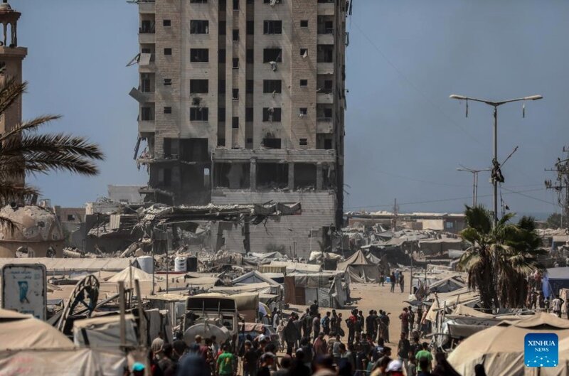 La ville de Gaza est devastee apres les attaques israeliennes. Photo : Xinhua