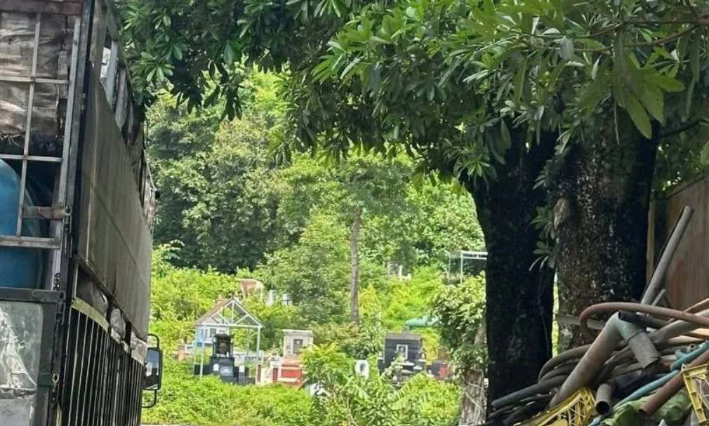 Hiện trường khu vực người dân tìm thấy thi thể đang phân hủy. Ảnh: Người dân cung cấp