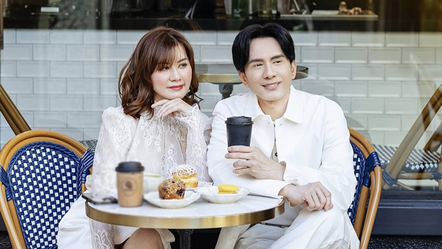 彼女の元夫と歌手ダン・トゥルオンと一緒にトゥイ・ティエン。写真：提供されたキャラクター