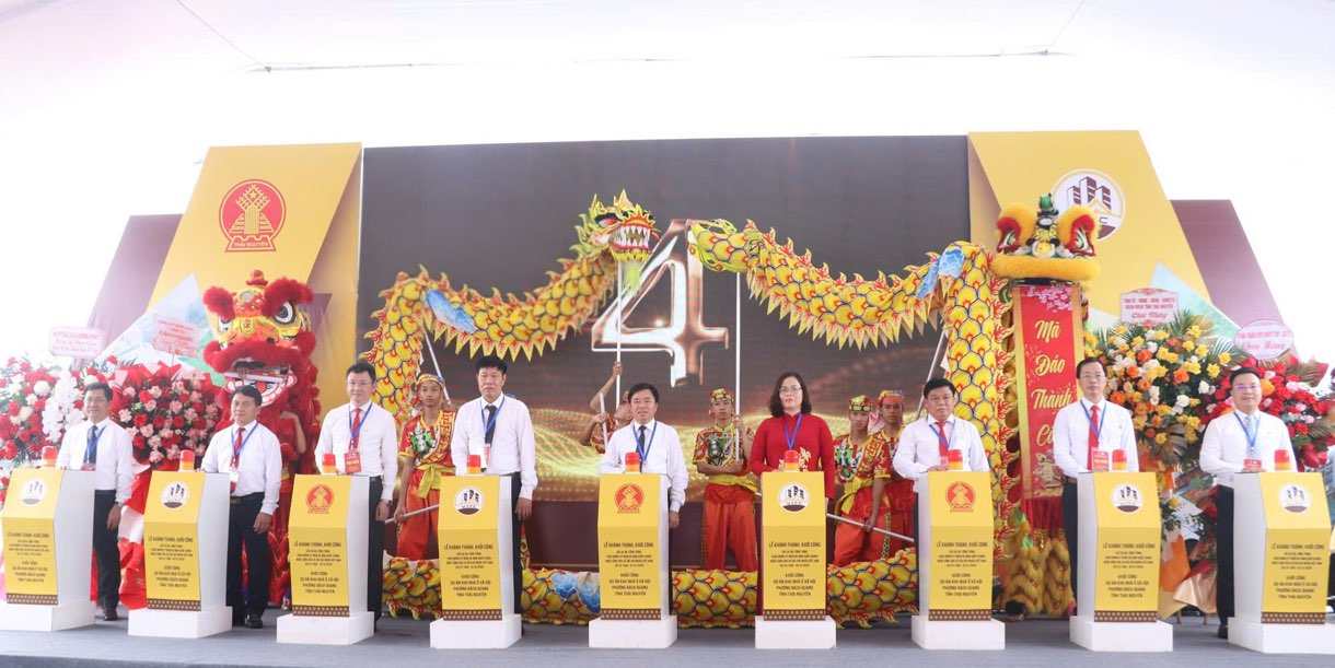Du an nha o xa hoi phuong Bach Quang (Thai Nguyen) du kien ban giao hon 1.100 can ho vao cuoi nam nay. Anh: Viet Hoan.