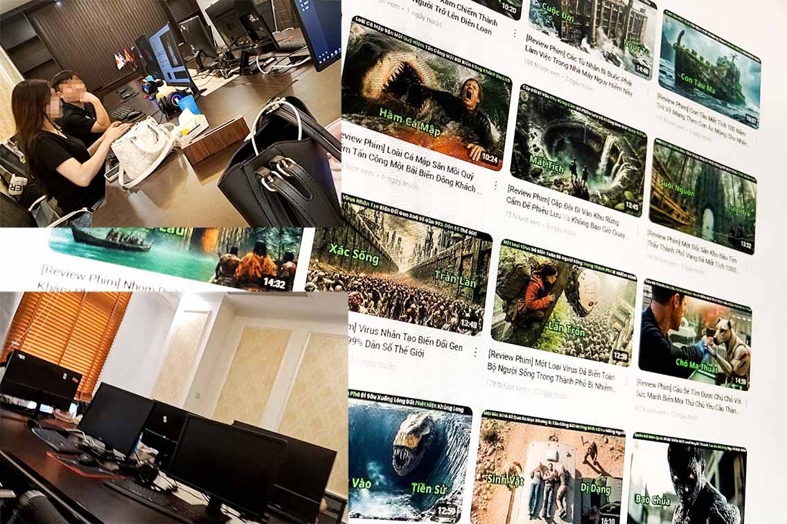 Nghe an cap ban quyen noi dung so va dong loi nhuan khung tu hoat dong review tra hinh. Anh: NHOM PV