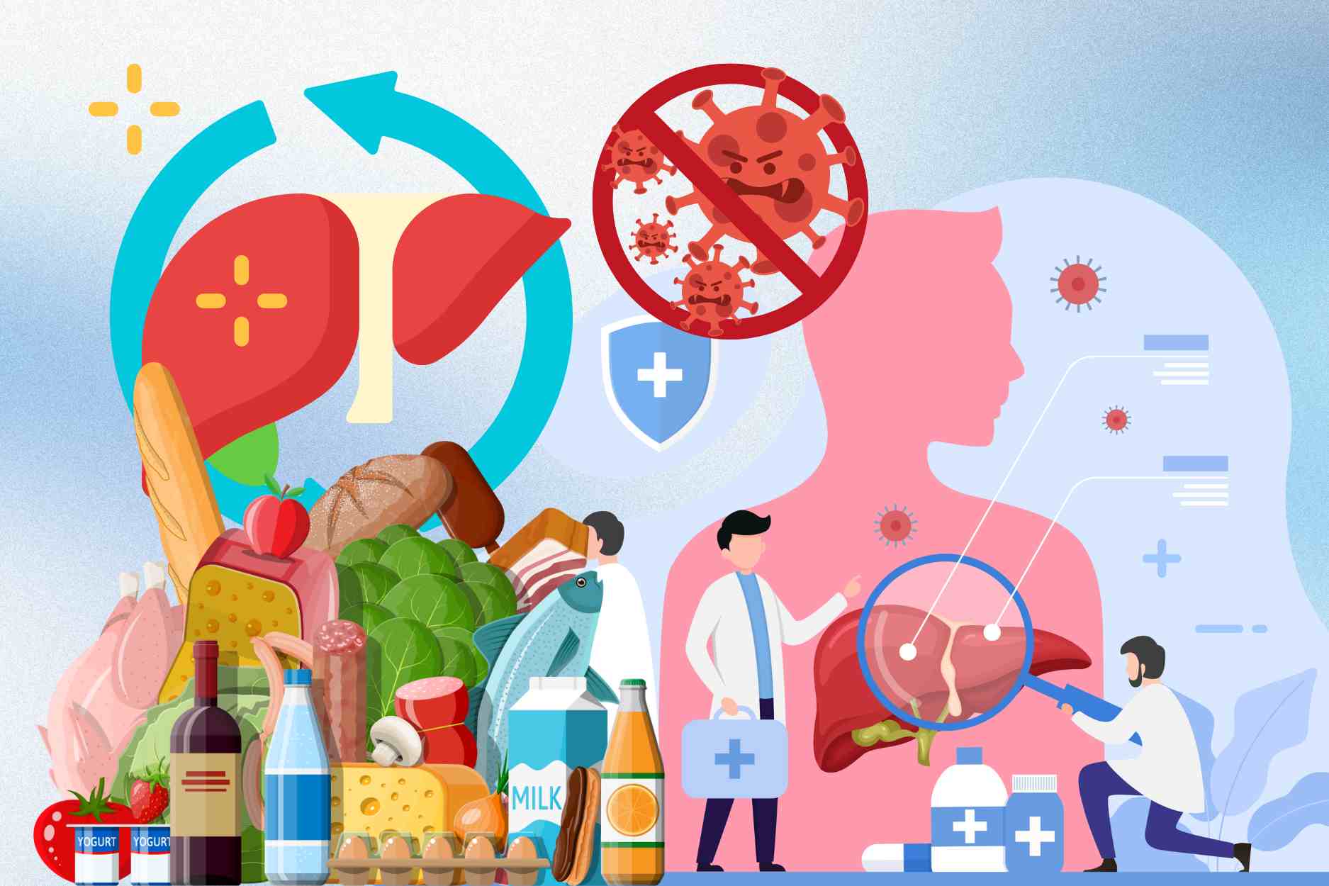 肝臓が炎症を抑え、効果的に解毒するのに役立つ食事中の食品の組み合わせ方