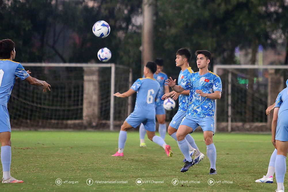 Khuat Van Khang cho biet U23 Viet Nam van con han che trong khau dut diem. Anh: VFF