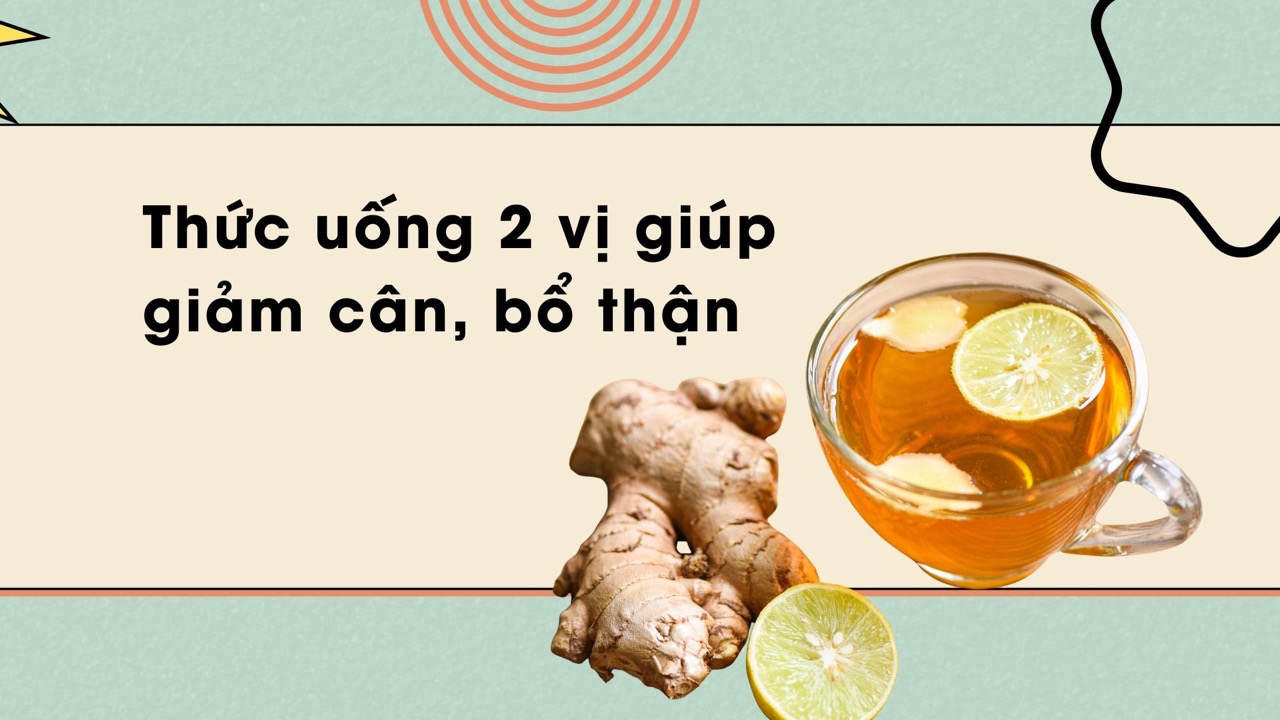 Lemon and ginger juice helps lose weight and support kidney function effectively. Graphic photo: Huong Son