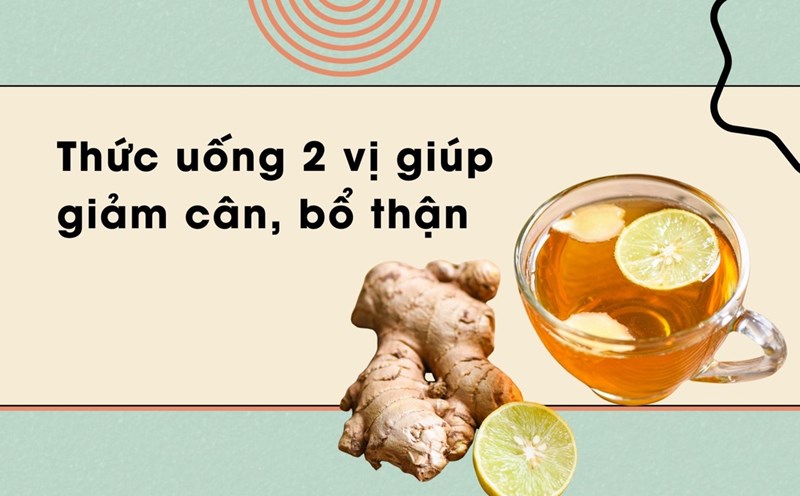Lemon and ginger juice helps lose weight and support kidney function effectively. Graphic photo: Huong Son