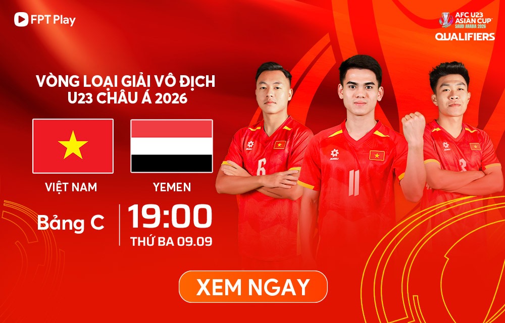 U23 베트남은 2026 AFC U-23 챔피언십 예선 마지막 경기에서 U23 예멘과 맞붙습니다. 사진: FPT Play