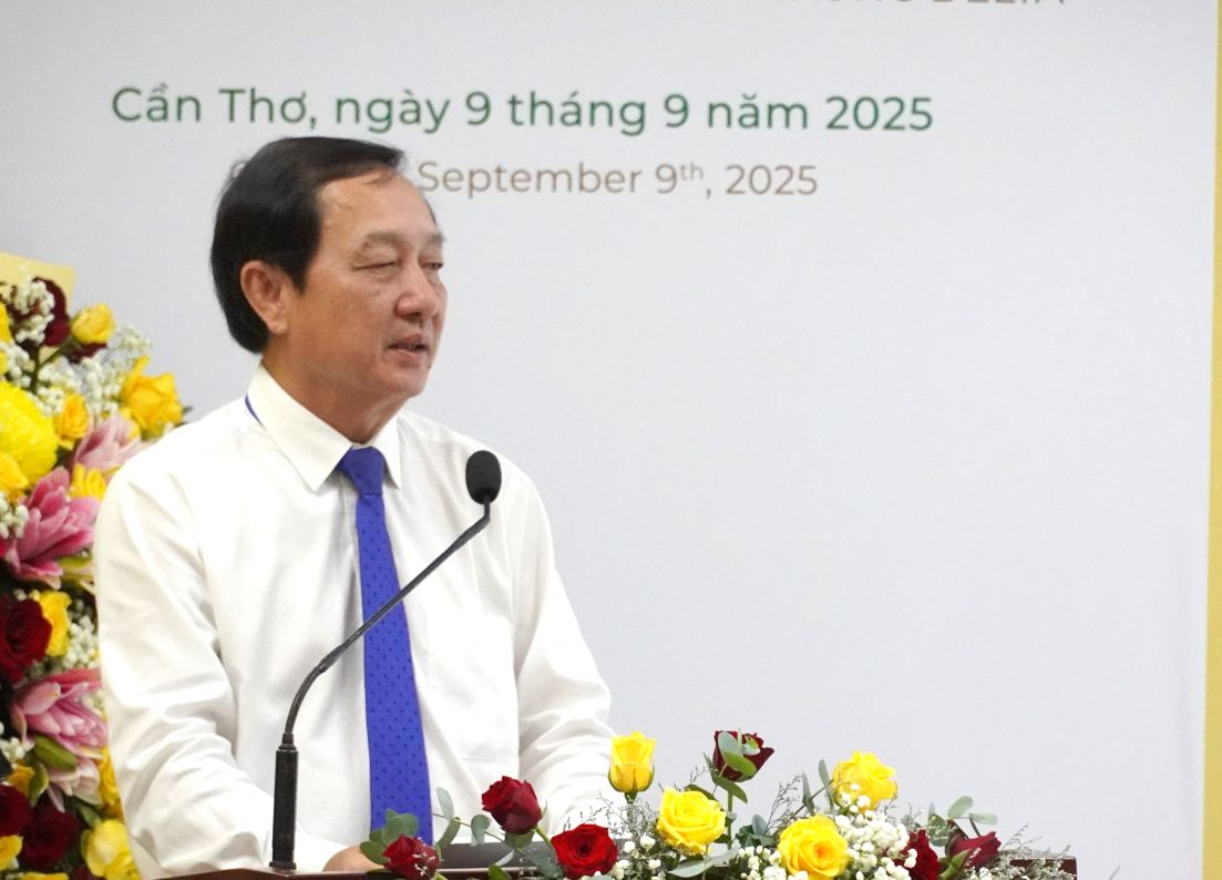 Mr. Huynh Thanh Dat - Deputy Head of the Central Propaganda and Mass Mobilization Committee spoke at the workshop. Photo: Phuong Anh