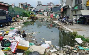 Dự án đường vào Đại học Hà Nội dang dở, người dân khổ sở vì nhếch nhác và ô nhiễm