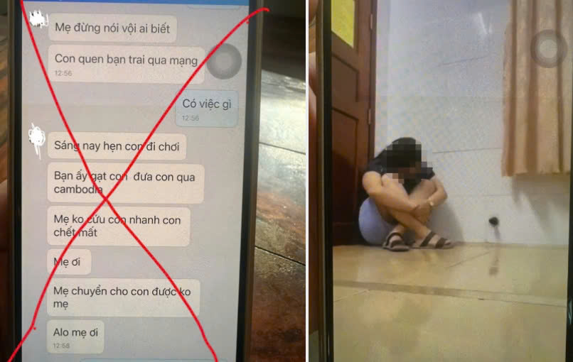 Đối tượng lừa đảo bắt cóc online sử dụng tài khoản Zalo của nạn nhân để nhắn tin cho gia đình chuyển tiền chuộc 300 triệu đồng. Ảnh: Công an tỉnh Đồng Nai