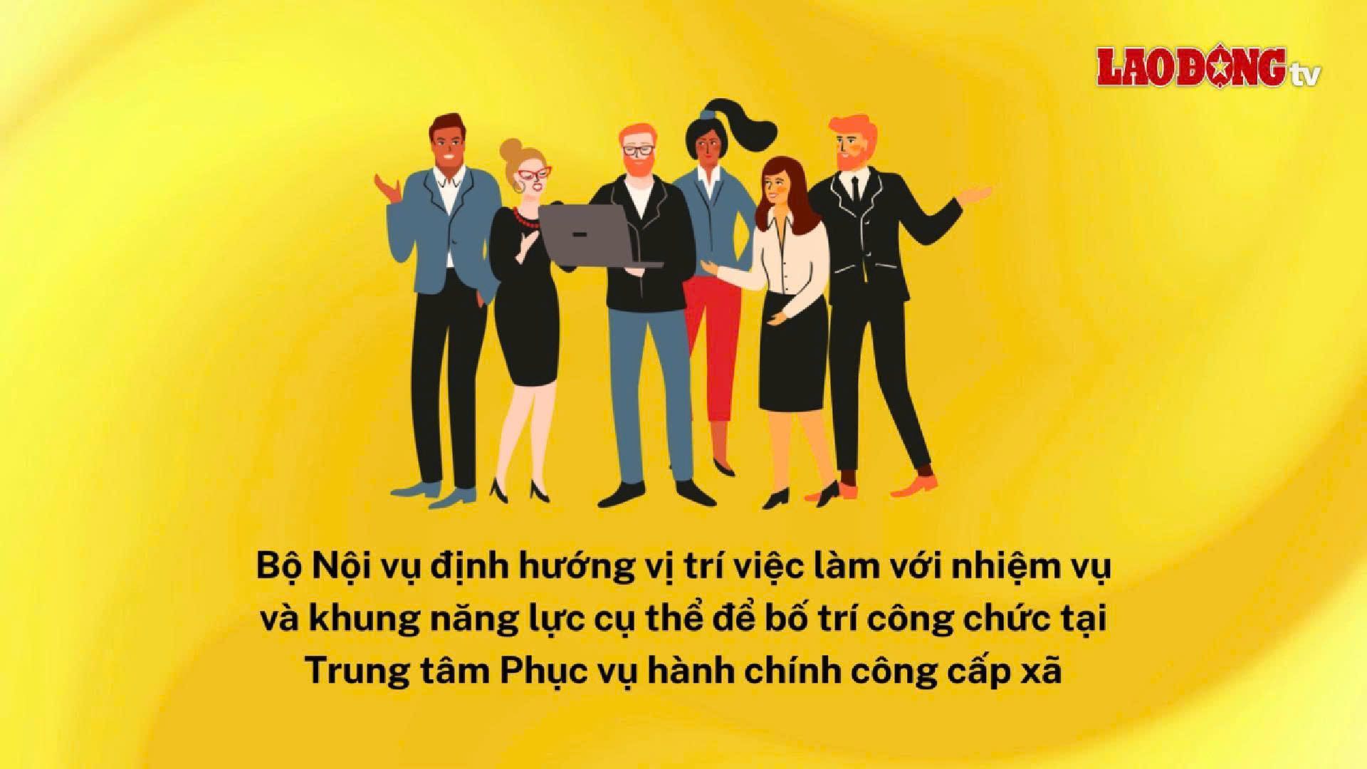 Le ministere de l'Interieur guide sur les emplacements d'emploi au Centre de service administratif public au niveau communal