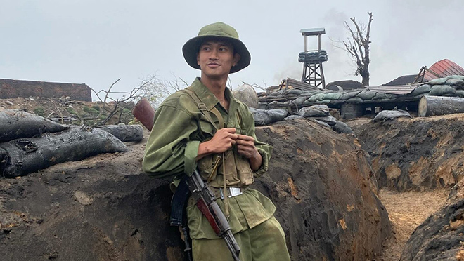 Nguyen Hung in the role of Hai in the movie "Red Rain". Photo: Galaxy