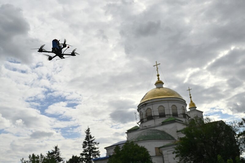 러시아-우크라이나 분쟁에 사용된 FPV 드론. 사진: AFP