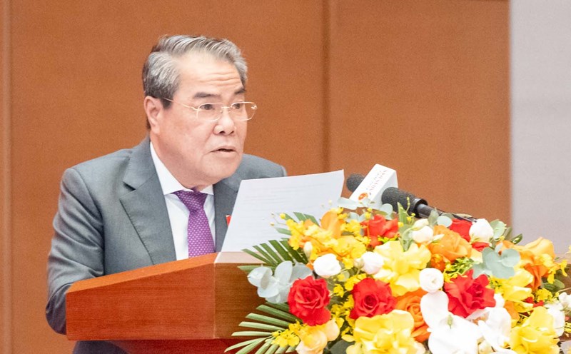 Chairman of the Committee for Petition and Supervision Duong Thanh Binh said that the National Assembly's supervision activities play an important role in implementing and controlling power. Photo: Pham Thang.