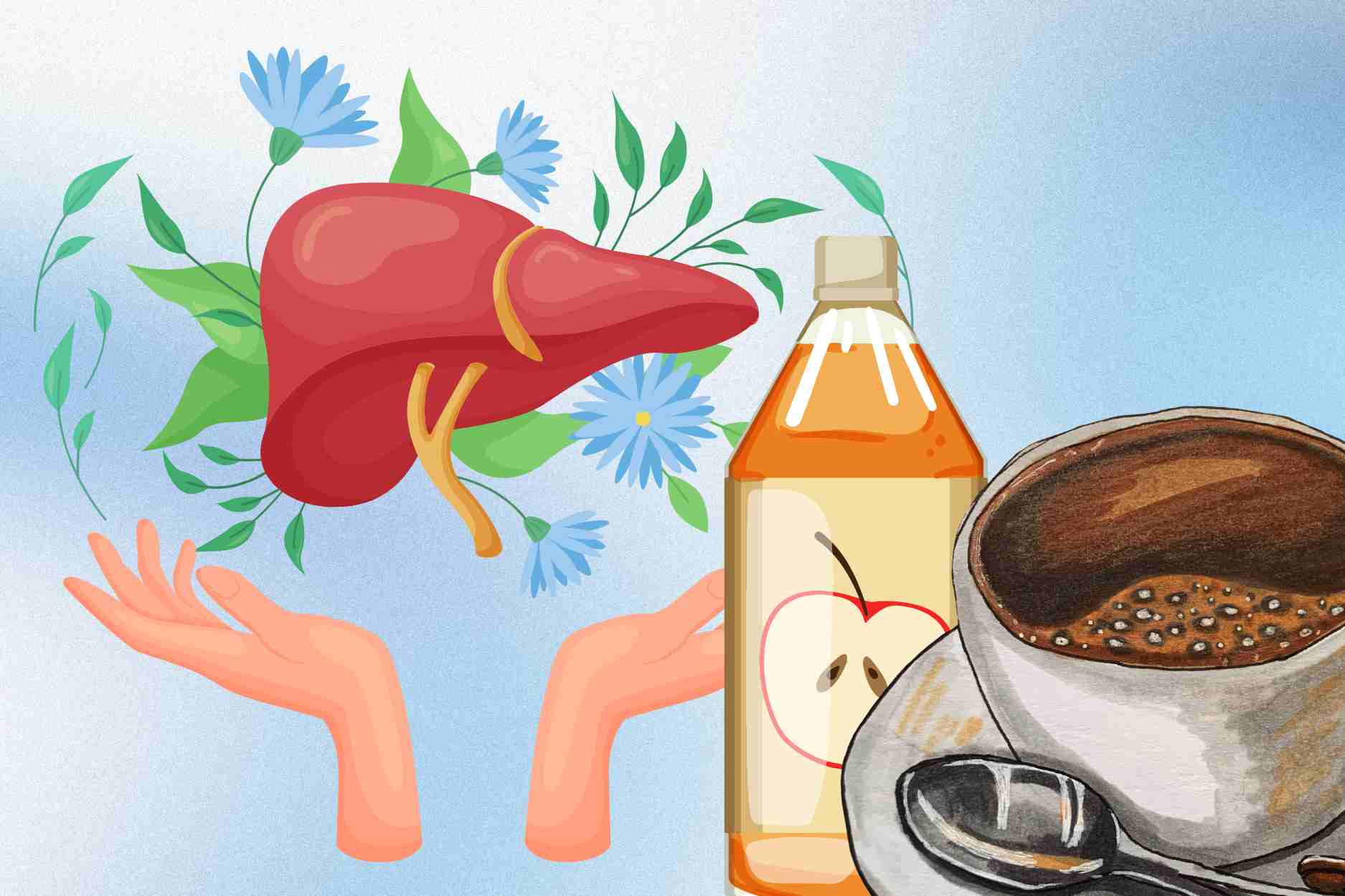 Natural drinks help keep the liver healthy and prevent fat accumulation