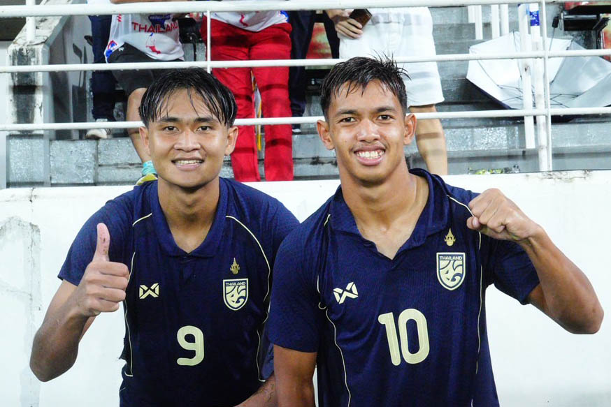 태국은 2026 AFC U-23 챔피언십 본선 진출권을 획득한 동남아시아 팀 중 하나입니다. 사진: FAT