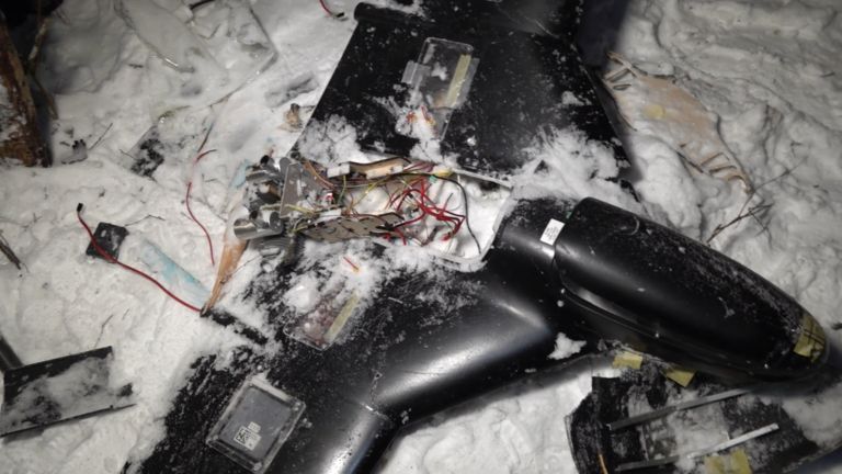 Ukrainian UAV used to attack President Putin's residence on the night of December 28. Photo: Russian Ministry of Defense