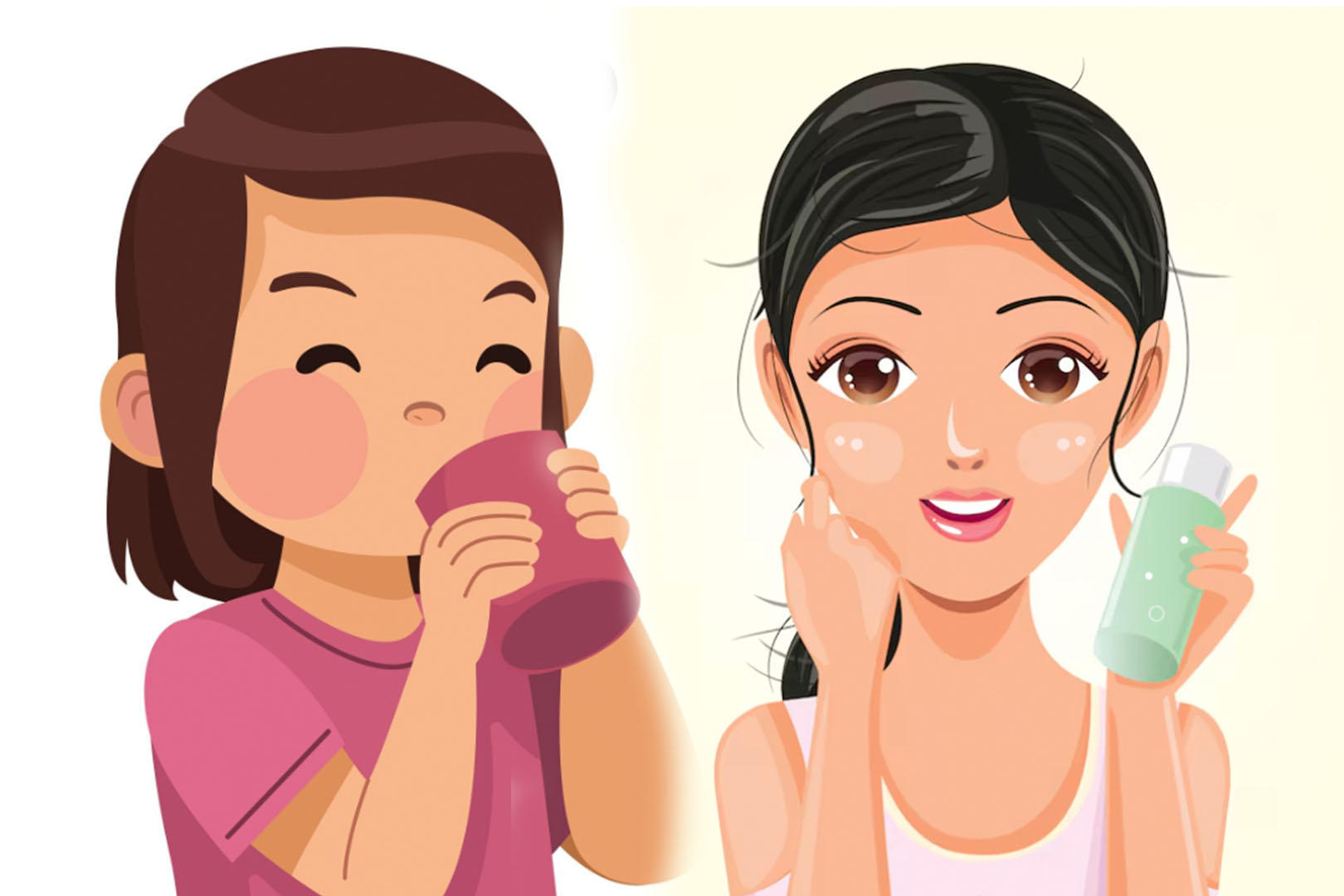 올바른 보습은 겨울 내내 피부를 밝고 건강하게 유지하는 데 도움이 됩니다. 그래픽: 티엔 년